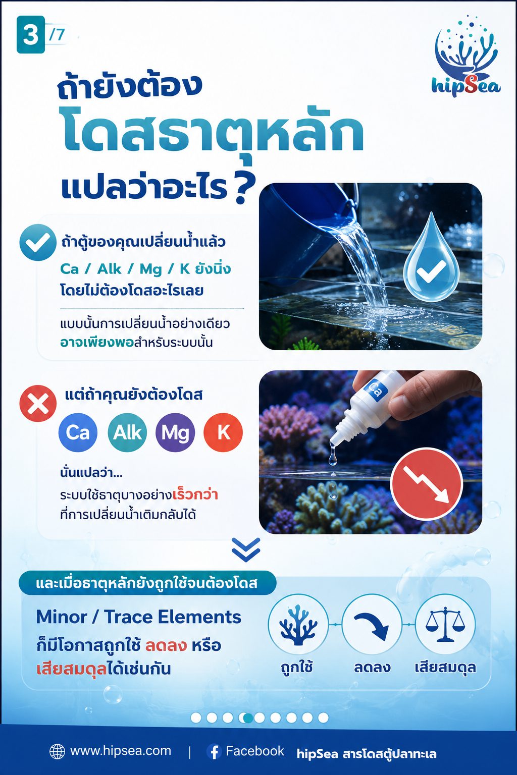 เปลี่ยนน้ำอย่างเดียวพอไหม - ธาตุรอง, Trace, elements