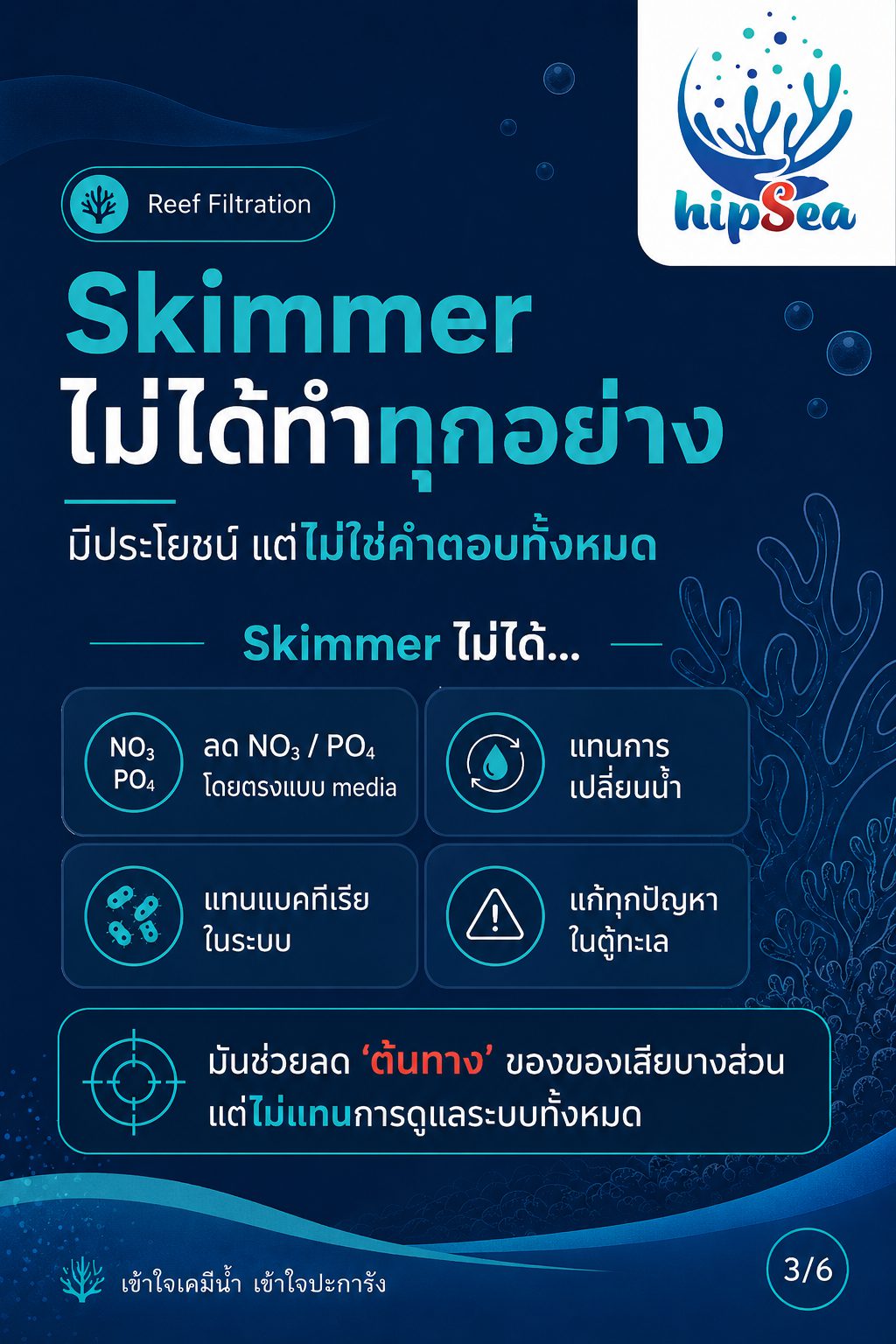 Skimmer ยิ่งใหญ่ยิ่งดีจริงหรือ - สกิม
