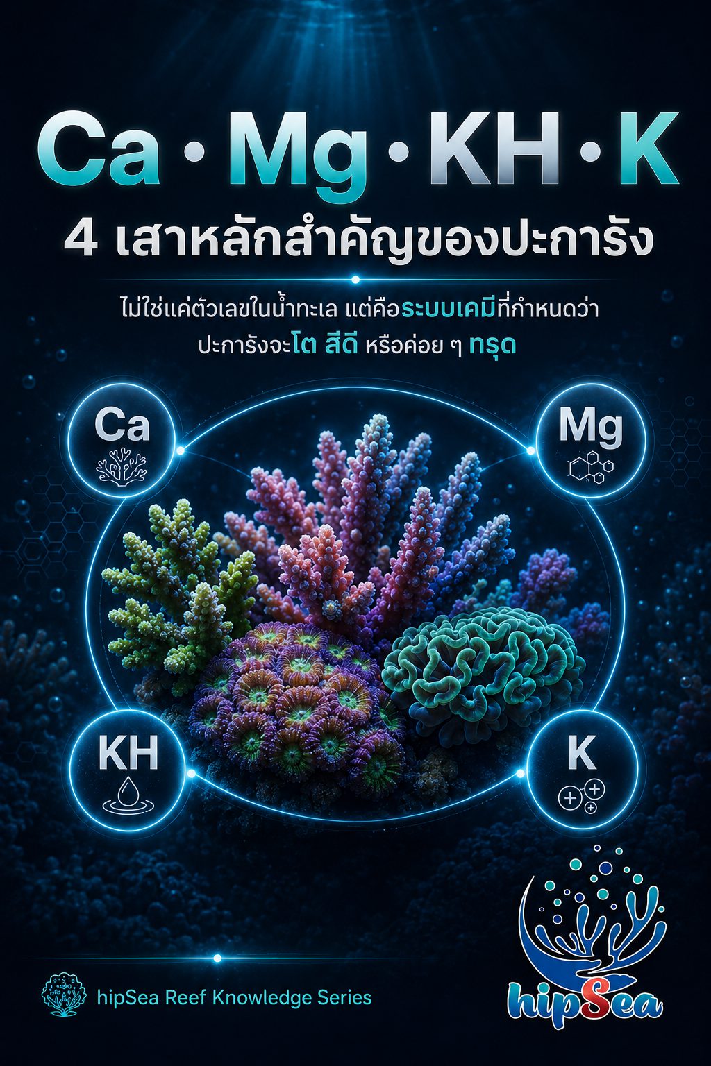 ธาตุหลักสำหรับตู้ทะเล