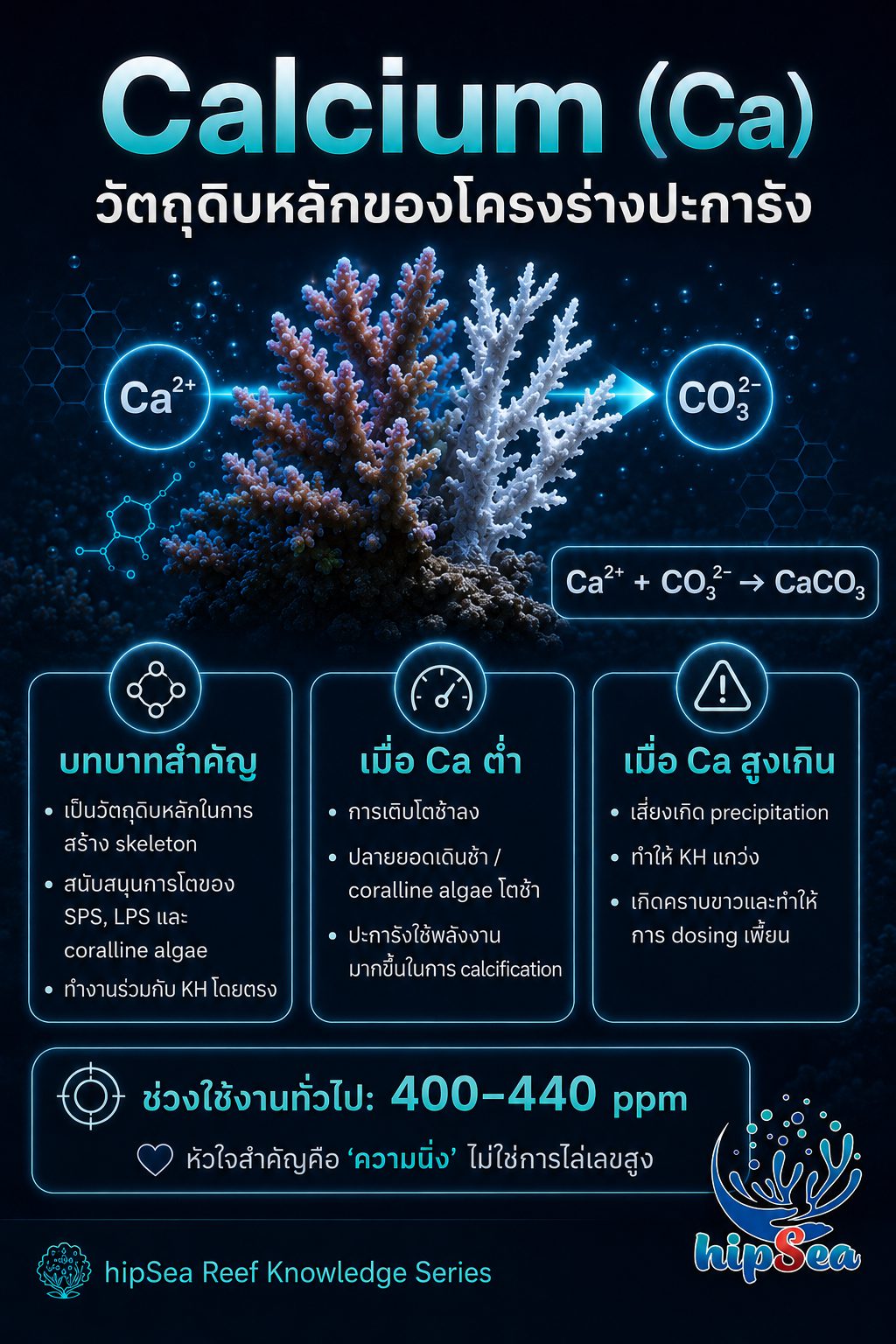 ธาตุหลักสำหรับตู้ทะเล - สารโดส, Ca, Mg, Kh, K, แร่ธาตุ